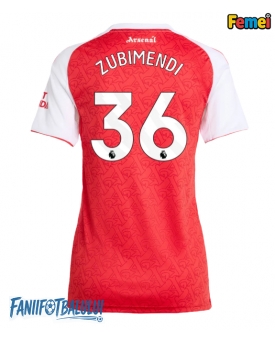 Arsenal Martin Zubimendi #36 Tricou Fotbal Replică 2025-26 Femei Acasa